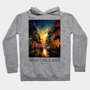 A Pop Art Travel Print of New Orleans - Louisiana - US Hoodie